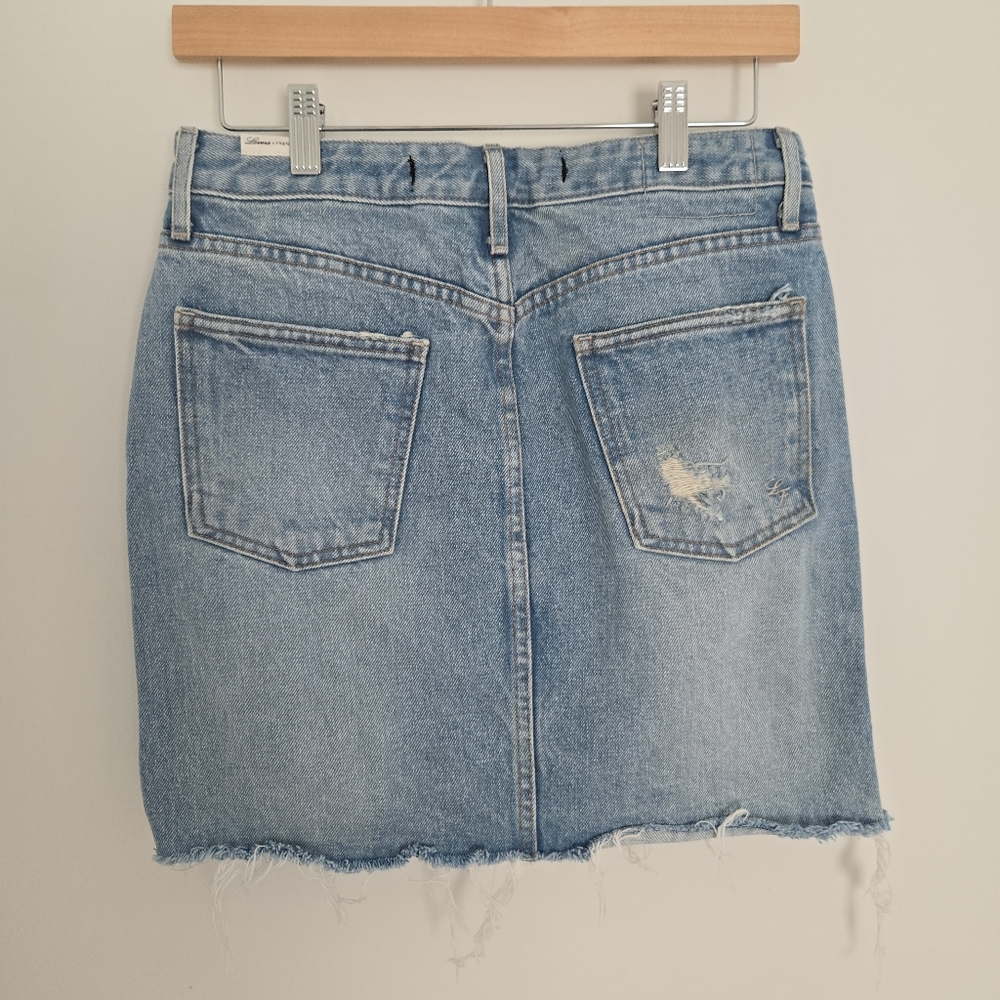 Lovers and Friends Distressed Denim Mini Skirt - Picture 7 of 9